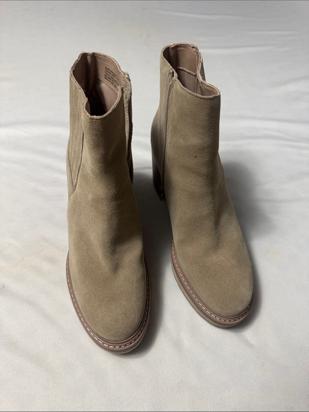 Steve Madden Women's Suede Ankle Boots in Light Taupe